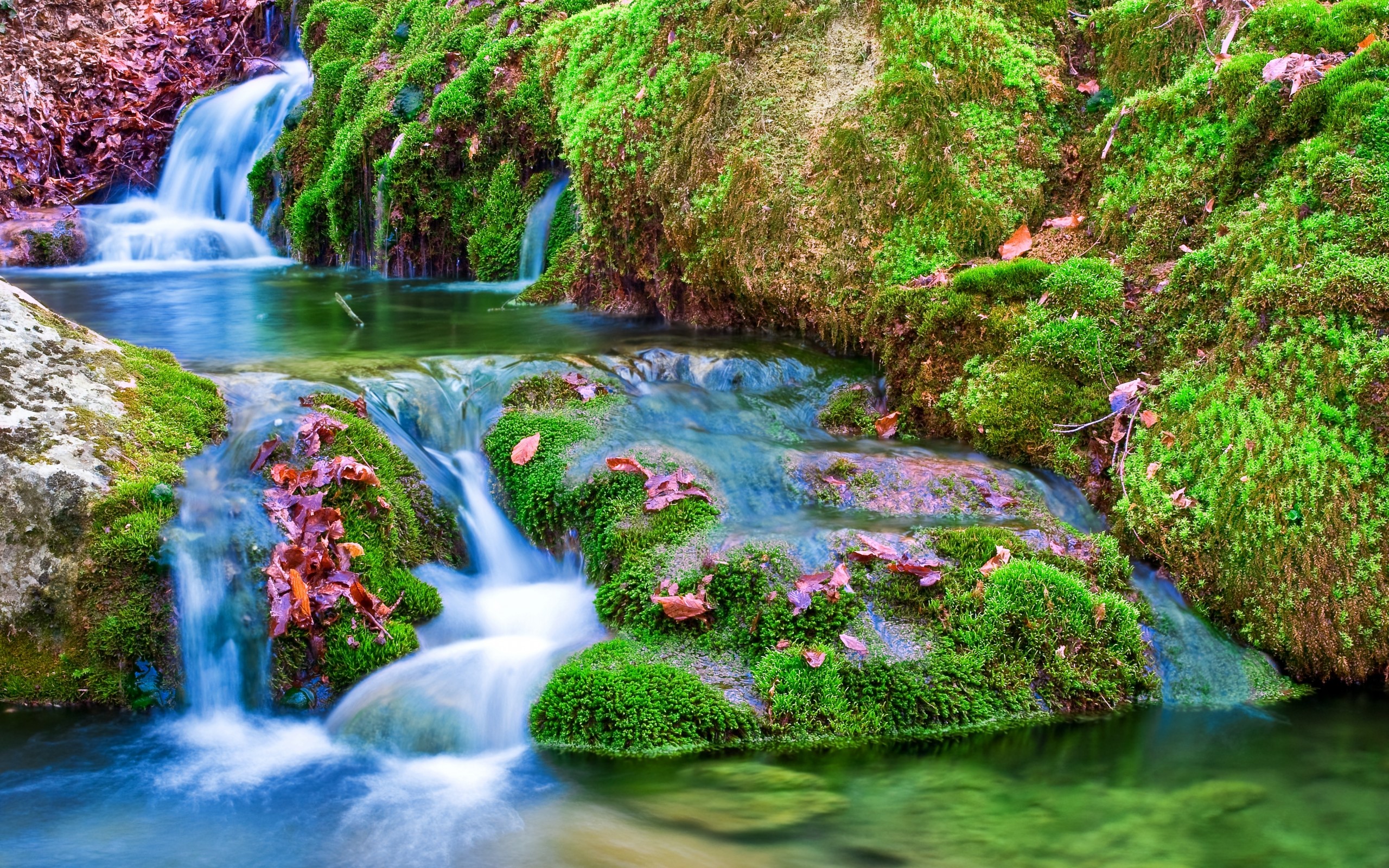 Waterfall 4k Wallpaper Background Nature - HD Wallpaper 