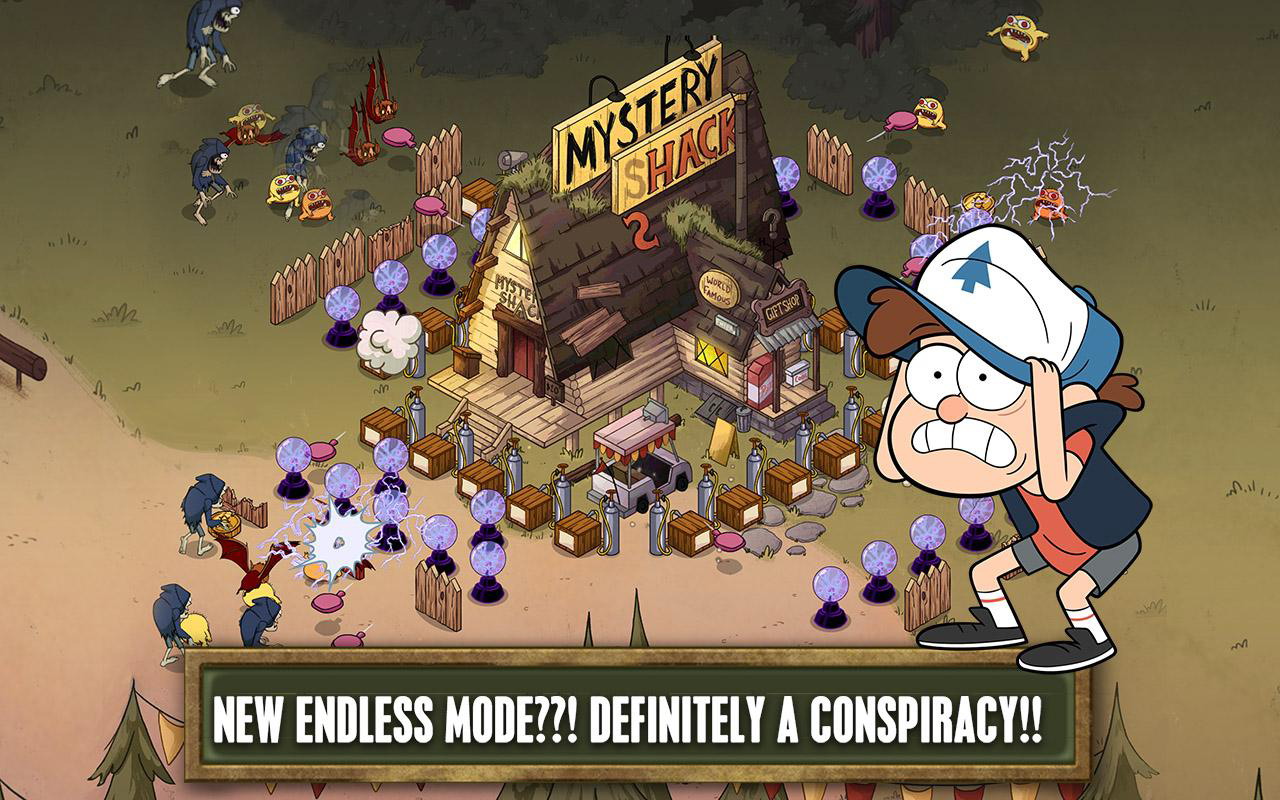 Mystery Shack Attack - Gravity Falls Game Android - HD Wallpaper 
