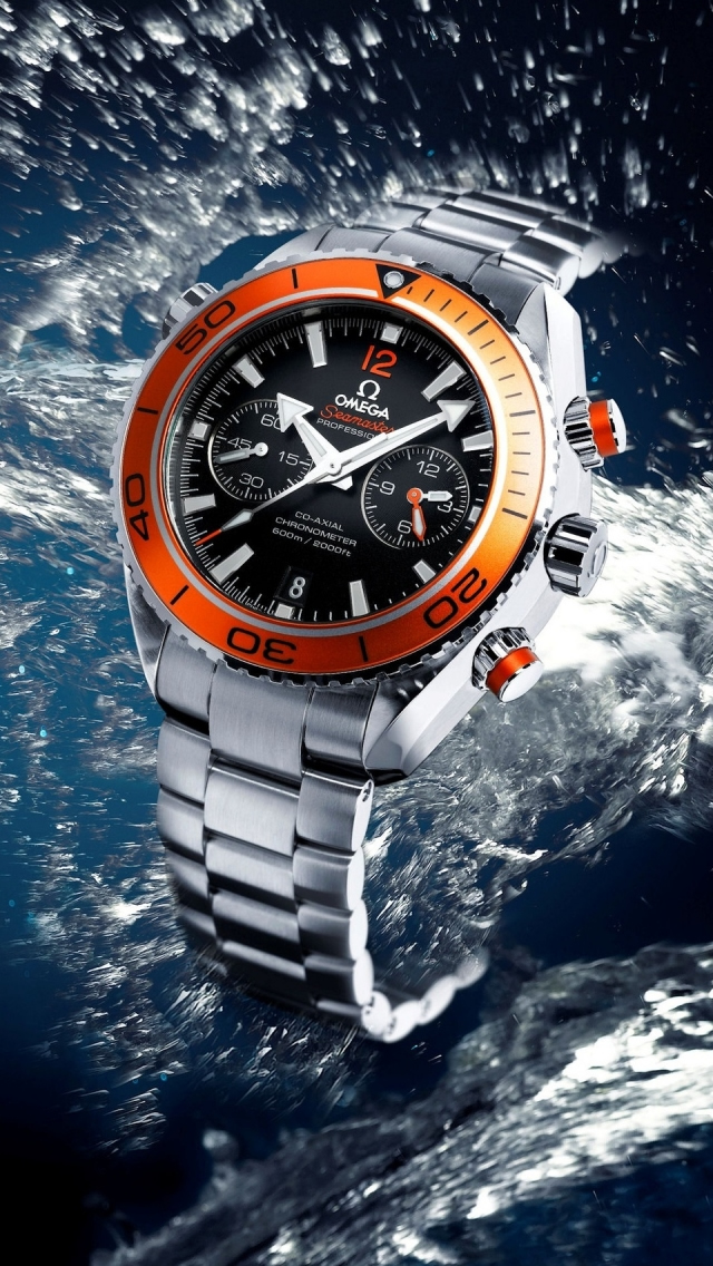 Omega Seamaster Watch Iphone Wallpaper - Omega Planet Ocean 2011 - HD Wallpaper 