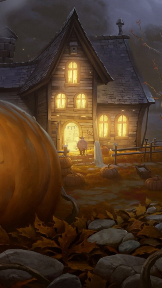 Halloween House Fantasy - HD Wallpaper 