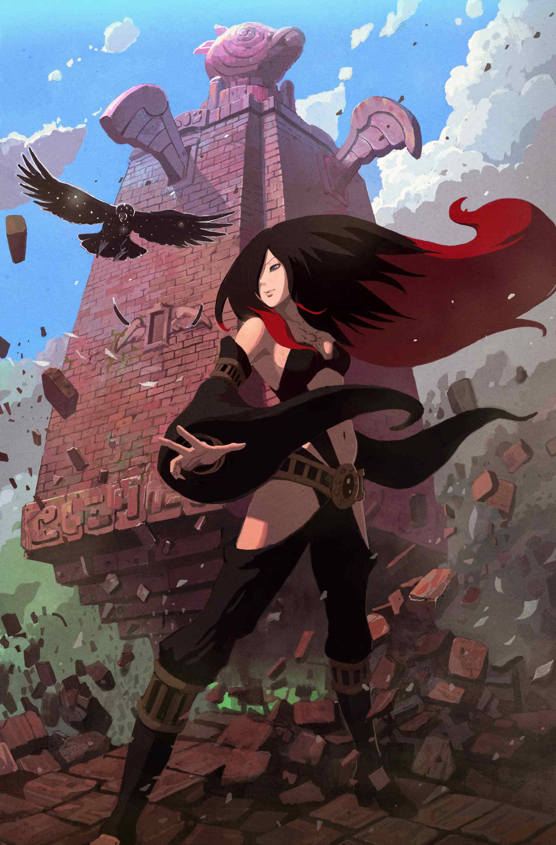 Raven Gravity Rush Art - HD Wallpaper 