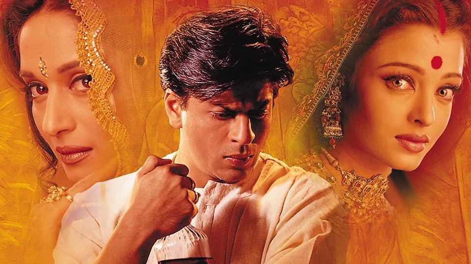 Shah Rukh Khan, Aishwarya Rai Bachchan And Madhuri - Shah Rukh Khan Devdas - HD Wallpaper 