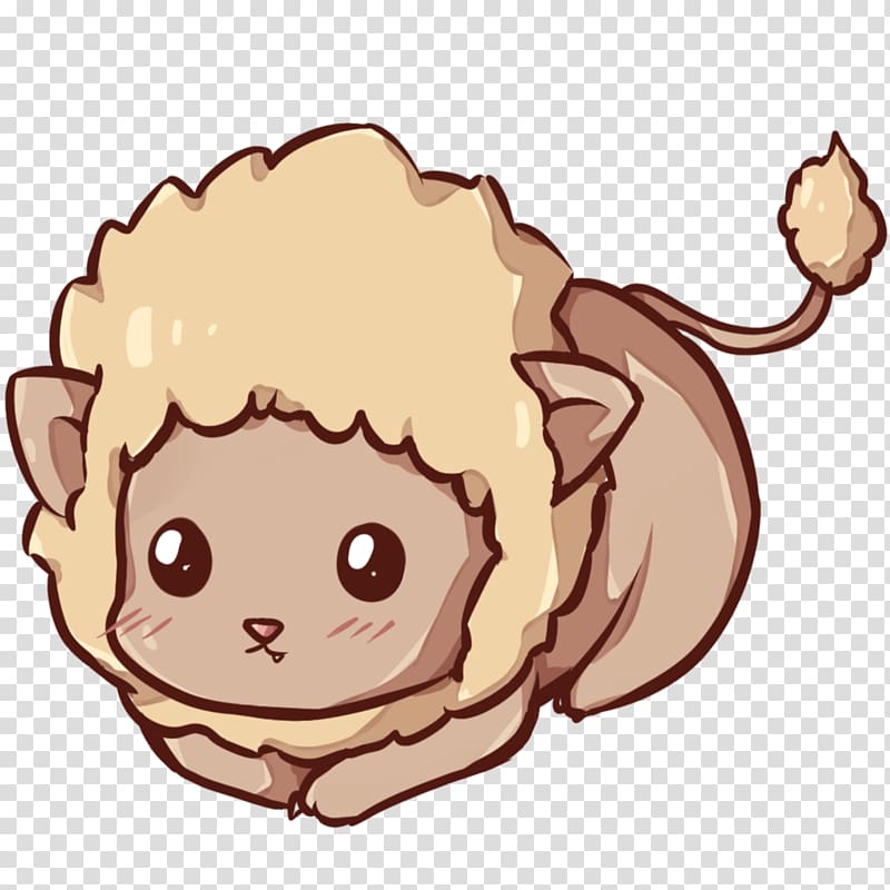 Lion Drawing Kavaii Cuteness Desktop , Kawaii Transparent - Transparent Background Circle White Png - HD Wallpaper 
