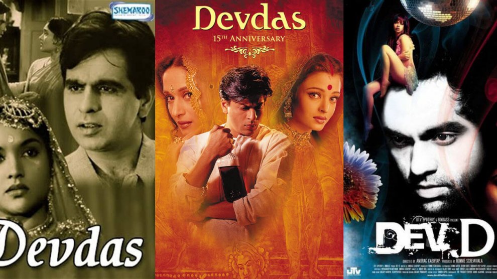 Devdas All Three Poster Bimal Roy Sanjay Leela Bhansali - Dev D Poster Hd - HD Wallpaper 