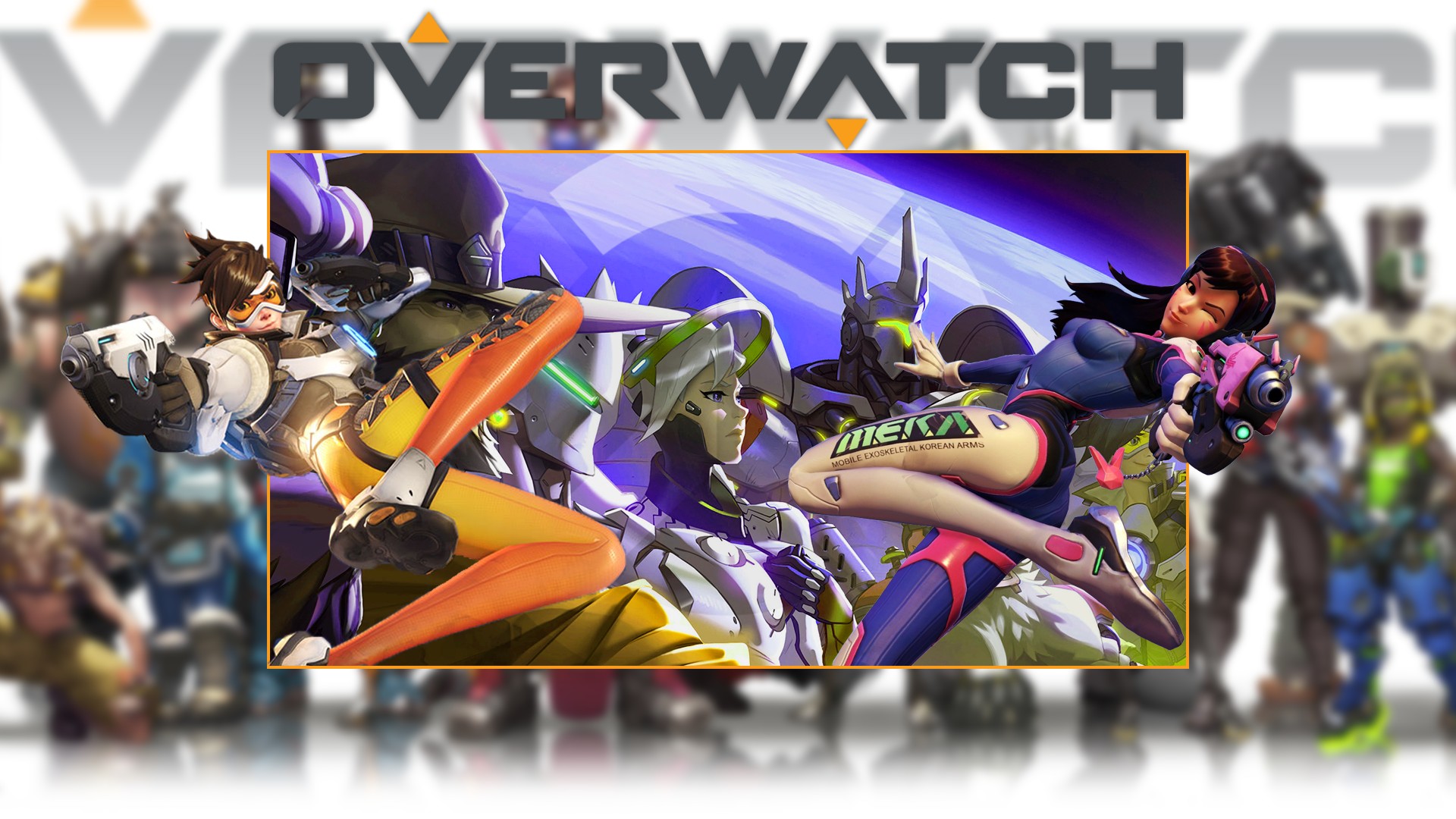 Overwatch All Characters Background - HD Wallpaper 