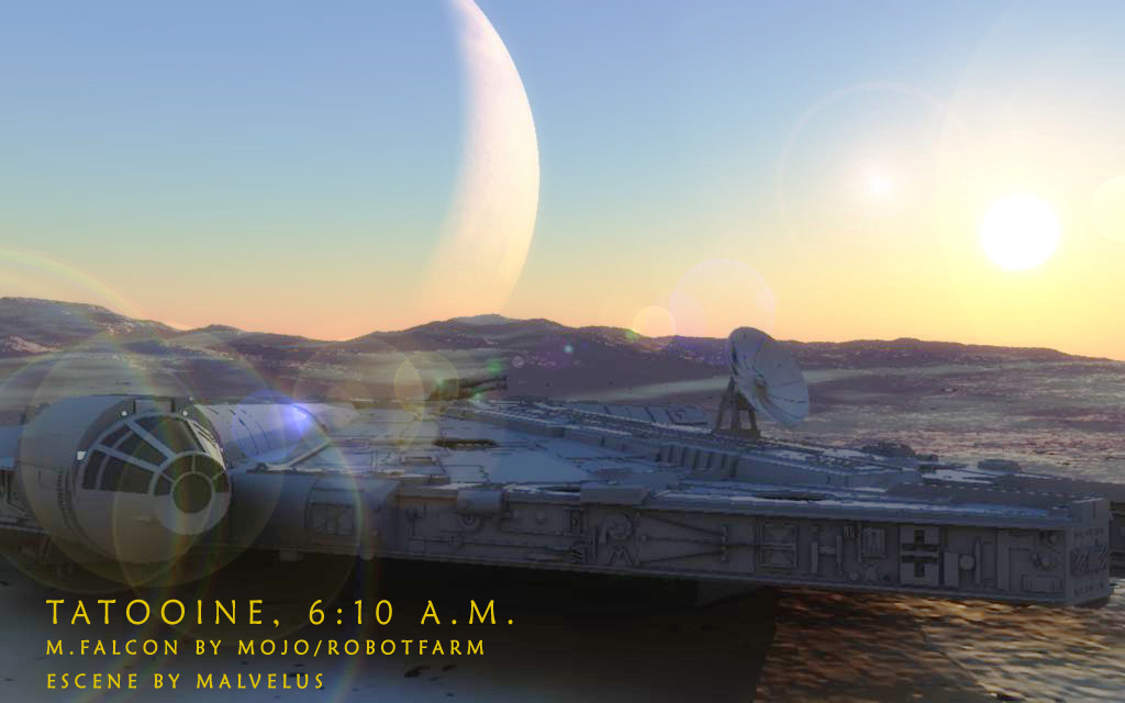 Millenium Falcon - Star Wars Millenium Falcon - HD Wallpaper 