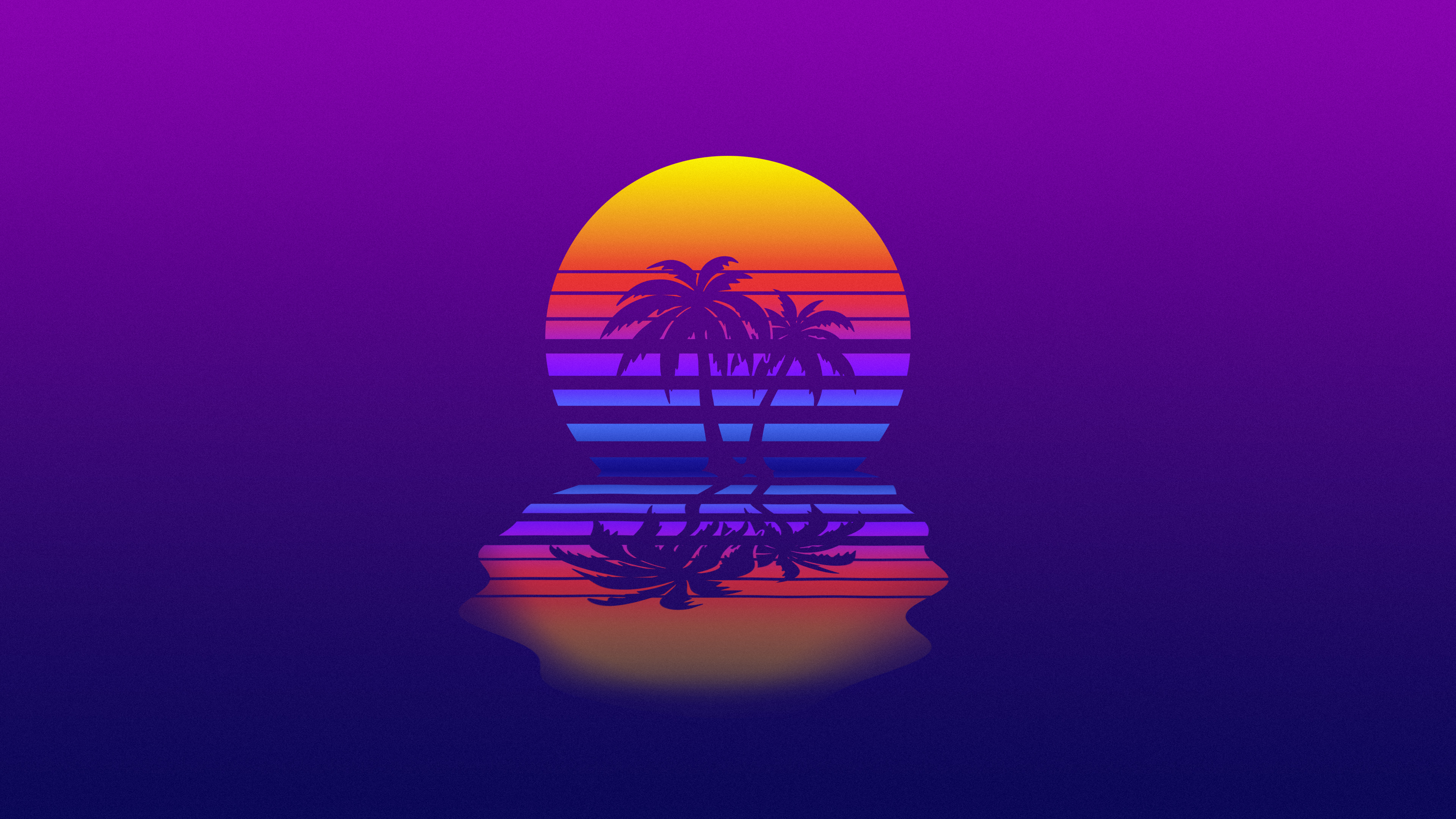 Palm Tree Synthwave 4k - Synthwave Wallpaper Phone - HD Wallpaper 