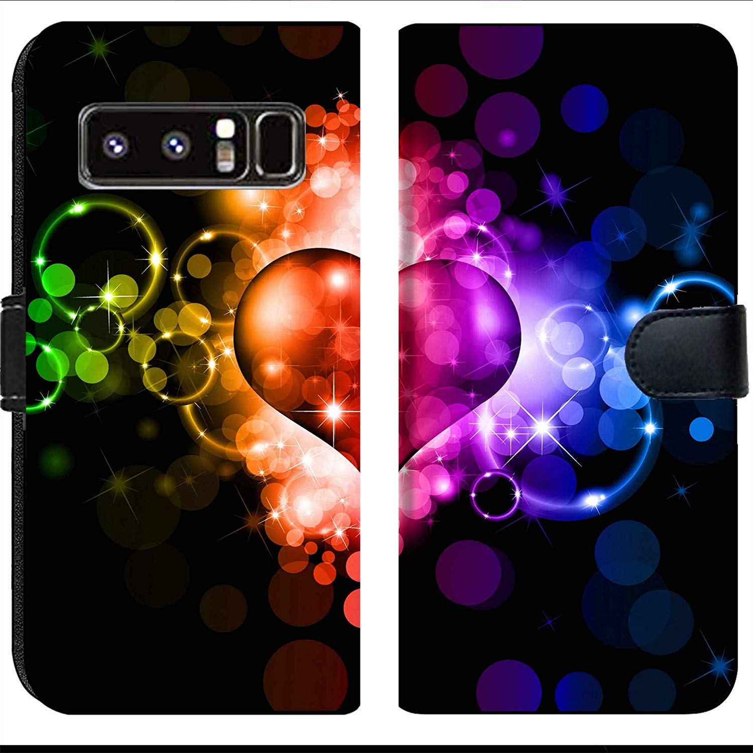 Abstract Colorful Heart Background - HD Wallpaper 