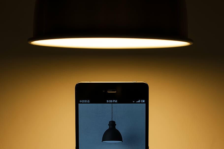 Blur, Bright, Bulb, Cellphone, Close-up, Device, Focus, - Lamp - HD Wallpaper 