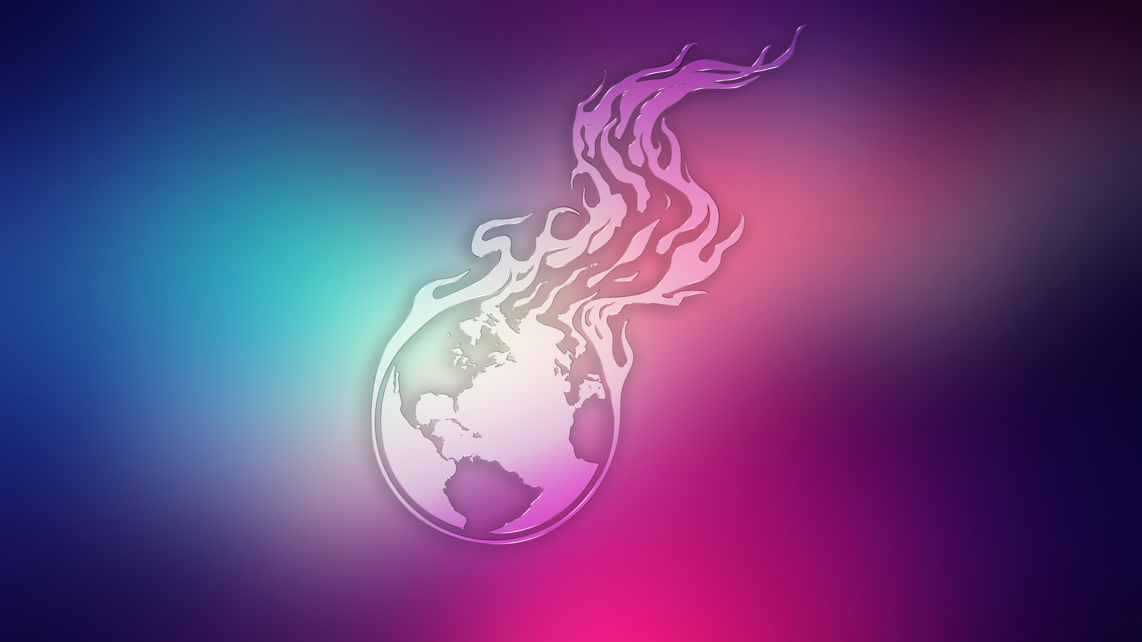 Burning Earth Wallpaper 80s Retro 1 By Imaximus 
 Data-src - Illustration - HD Wallpaper 