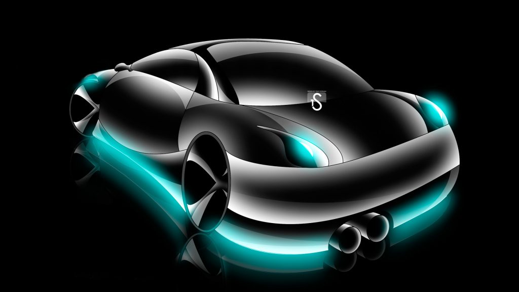 Tony Style Back D Azure Neon Car Hd Wallpapers Design - Ver Fondo De Pantalla 3d Hd - HD Wallpaper 