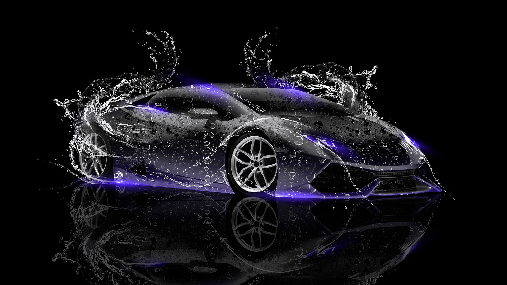 Neon Lamborghini - HD Wallpaper 