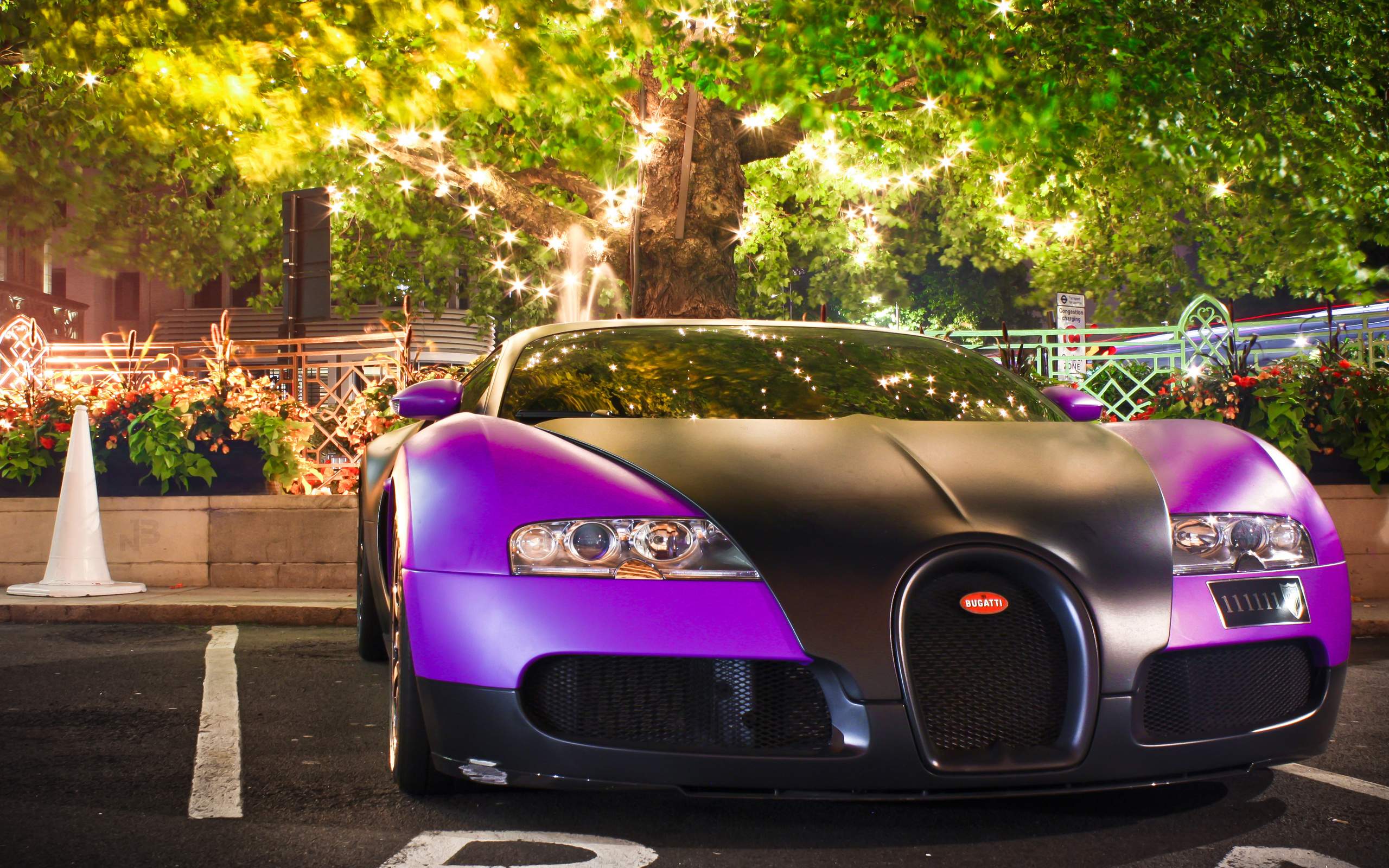 Purple Bugatti Veyron Super Sport - HD Wallpaper 