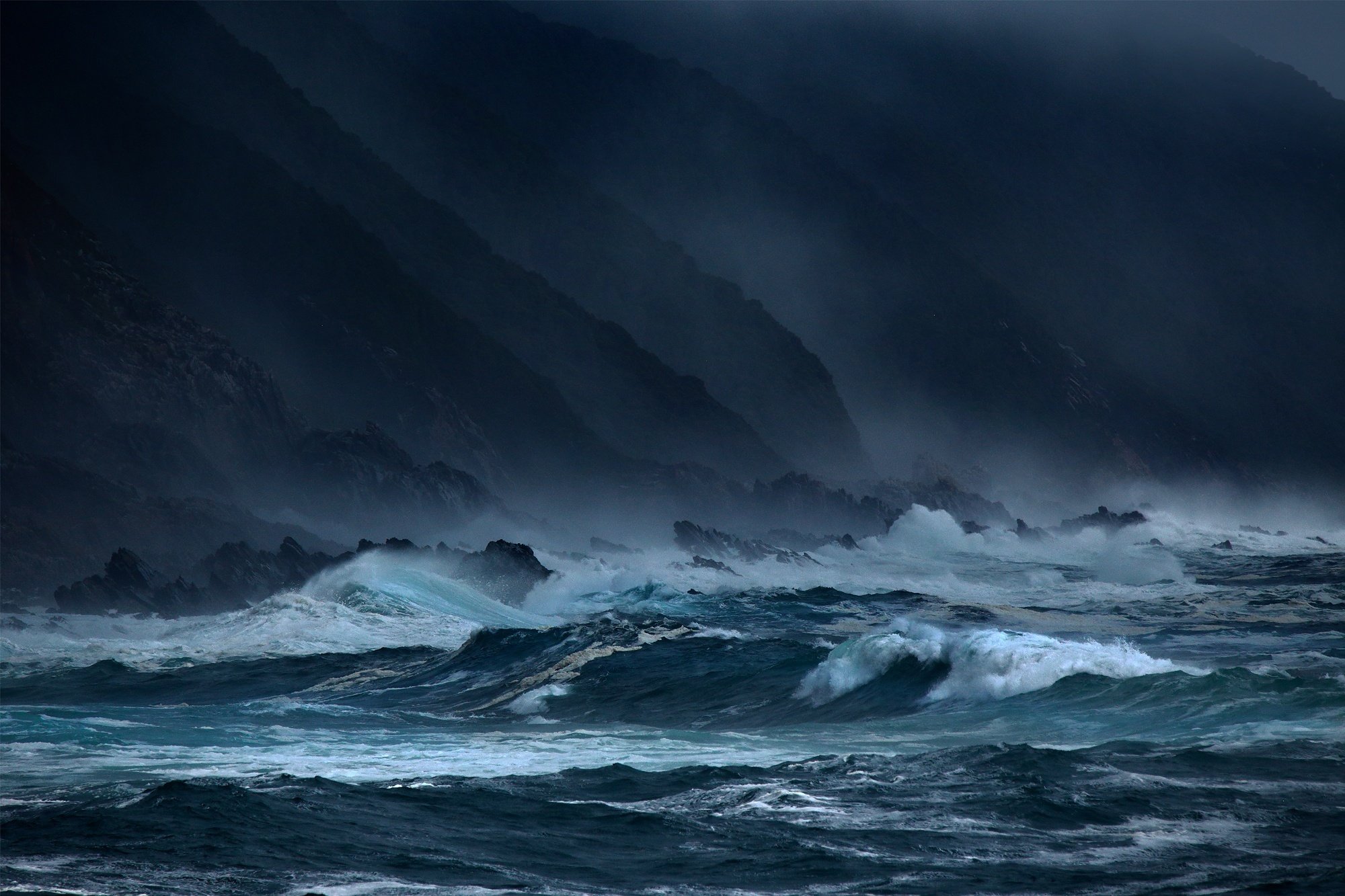 Ocean Storm Background - HD Wallpaper 