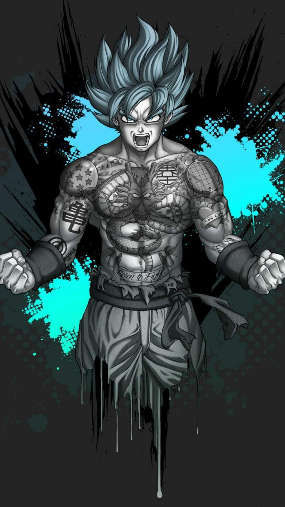 Goku Tattoo - 1080x1920 Wallpaper 
