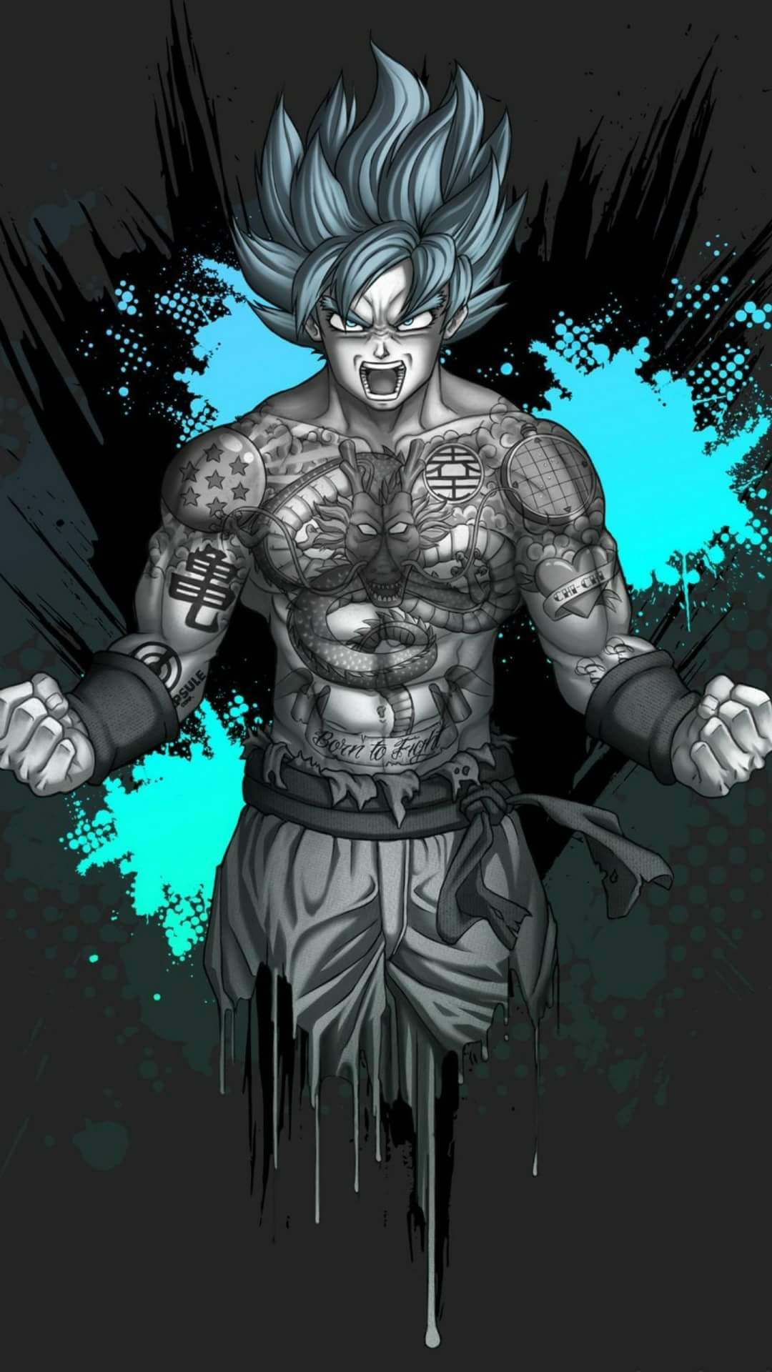 Goku Tattoo - 1080x1920 Wallpaper Goku Tattoo - 1080x1920 Wallpaper