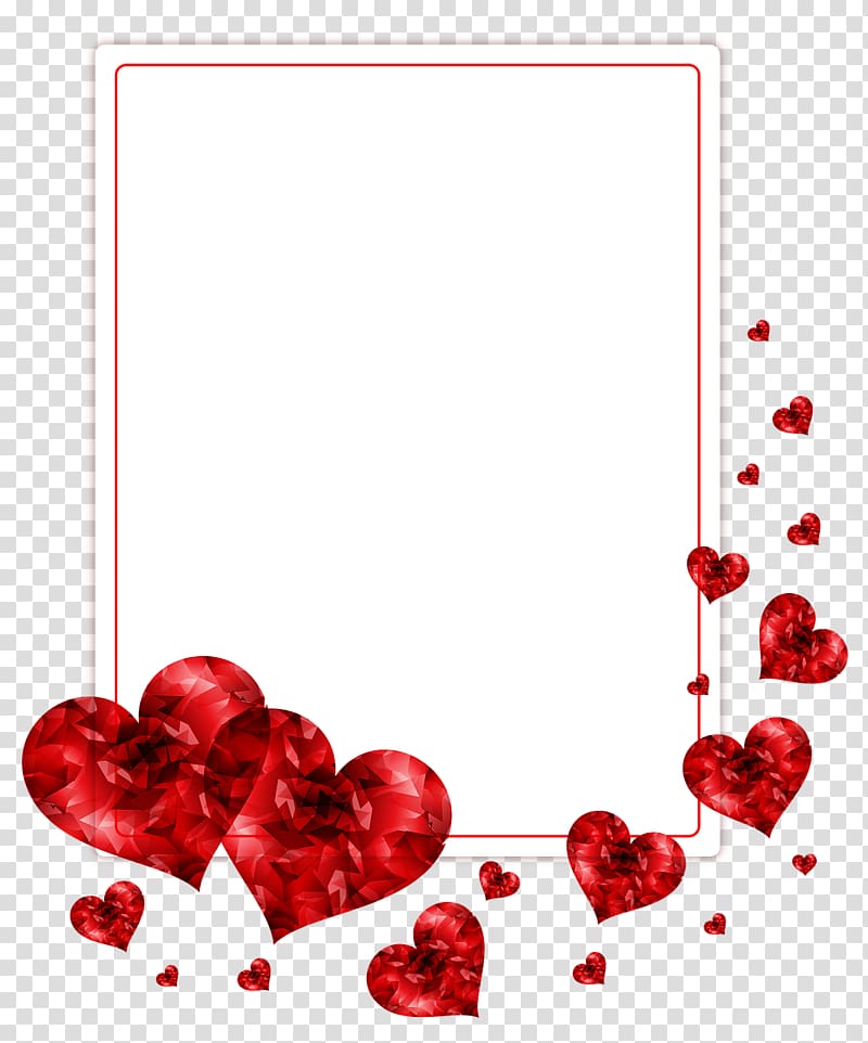 Red Hearts , Desktop File Formats, Love Frame Transparent - Love Photo Frame Png - HD Wallpaper 