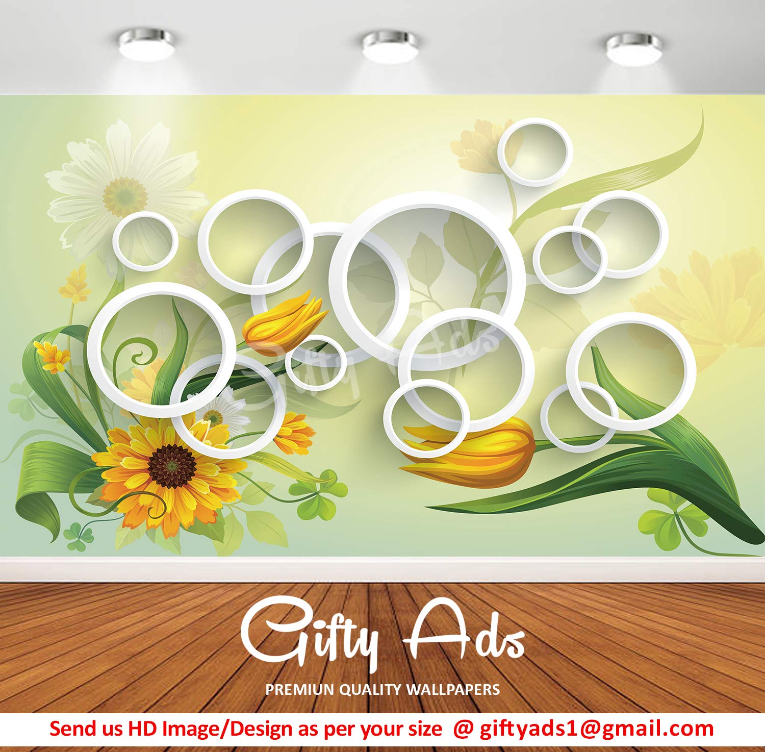 Gifty Ads Exclusive Self Adhesive Hd - Window Blinds With 3d - HD Wallpaper 