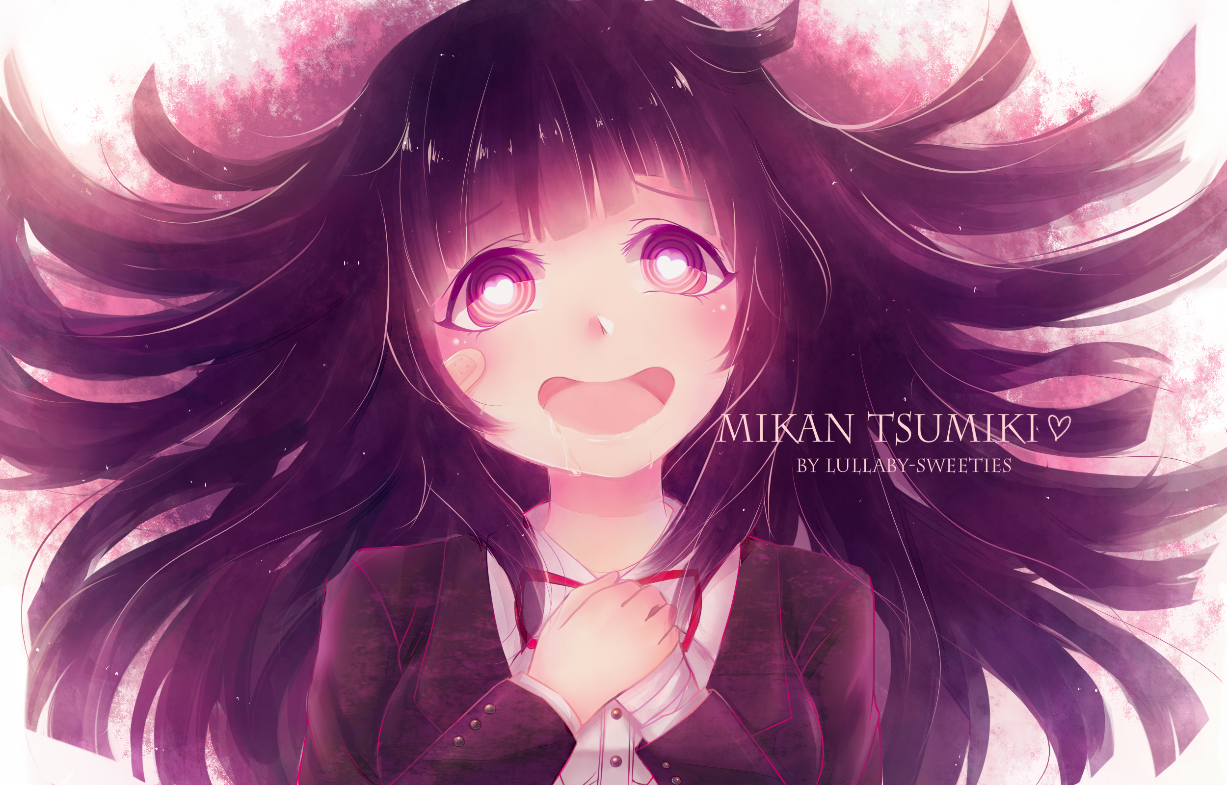 Tsumiki Mikan, Danganronpa 2, Creepy Smile, Long Hair, - Mikan Tsumiki - HD Wallpaper 