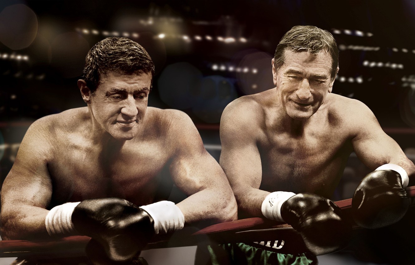 Photo Wallpaper Boxing, Gloves, The Ring, Sylvester - Сильвестр Сталлоне И Роберт Де Ниро - HD Wallpaper 