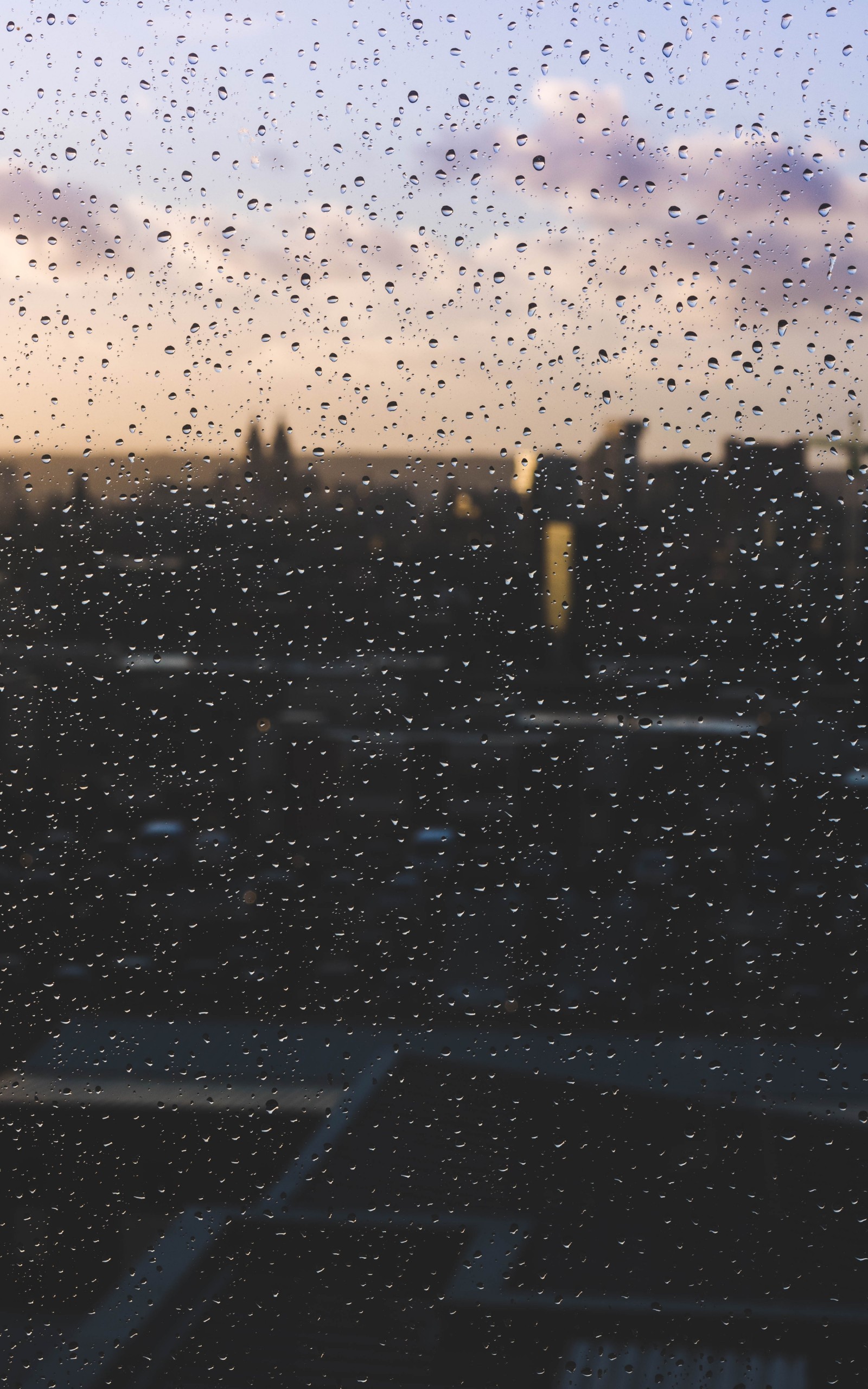 Raining, Water Drops, Window - Wallpaper - HD Wallpaper 