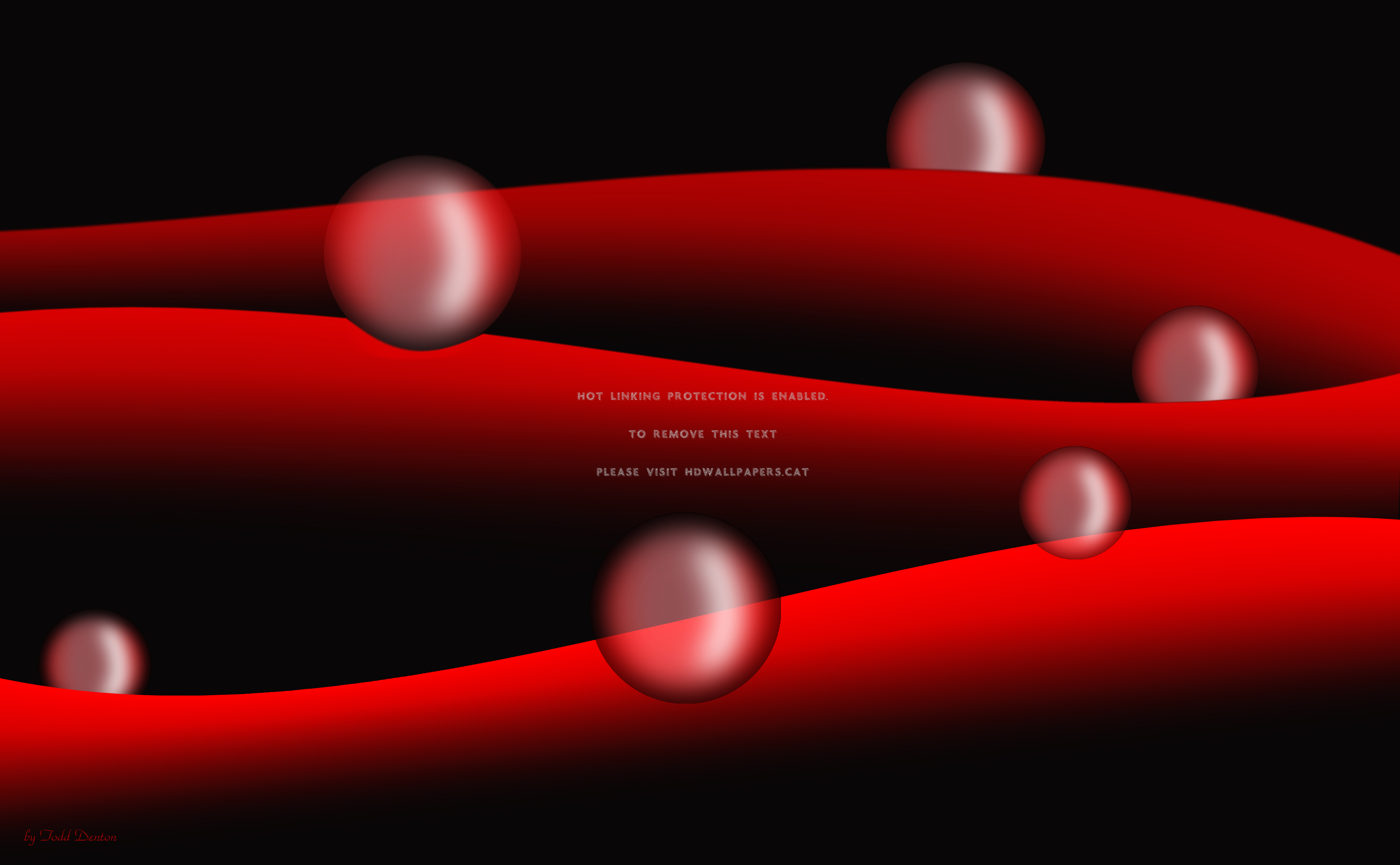 Red Wave Wallpaper Bubbles On Abstract 3d - Circle - HD Wallpaper 