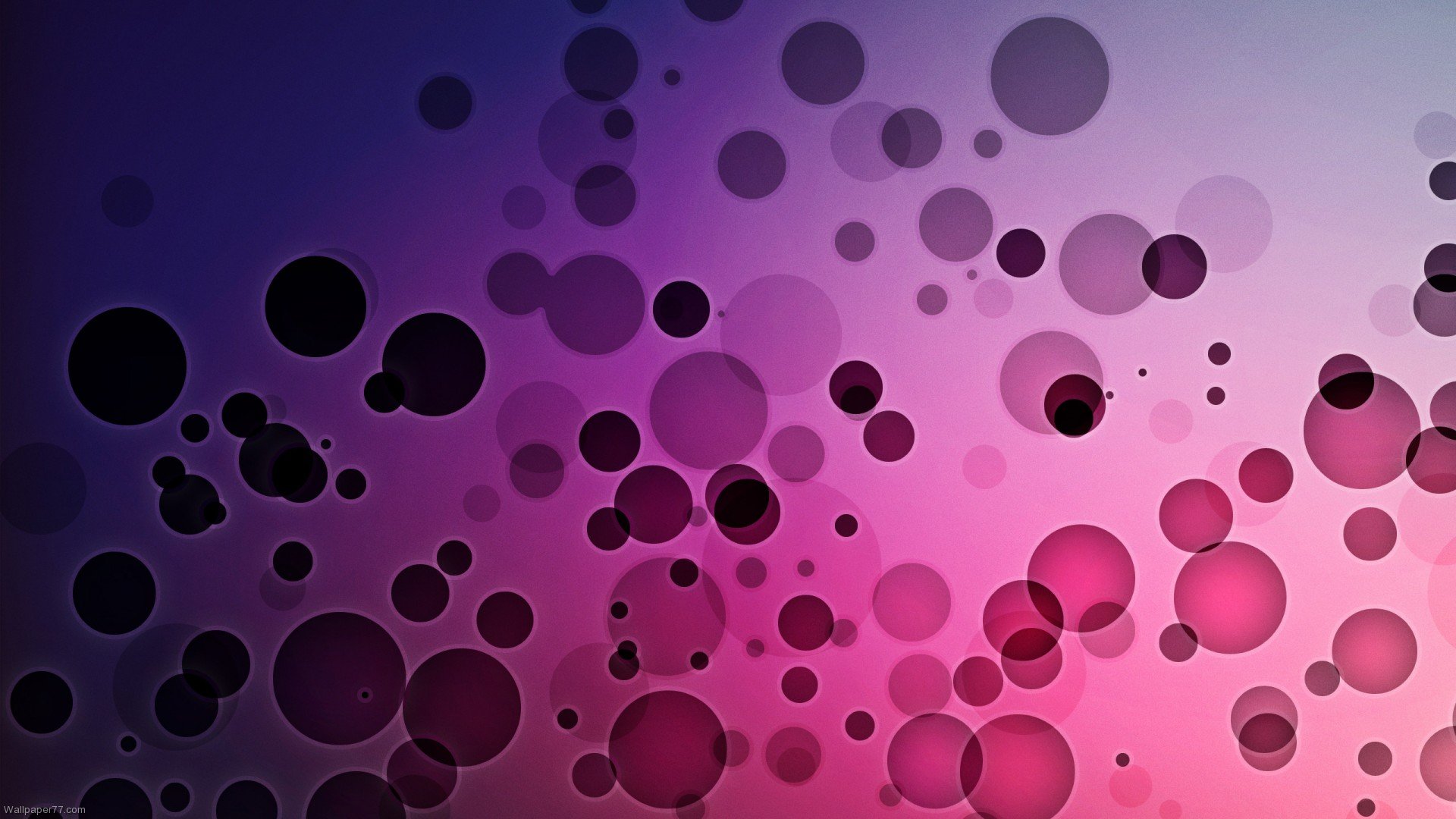 Black And Pink Bubbles Background - HD Wallpaper 