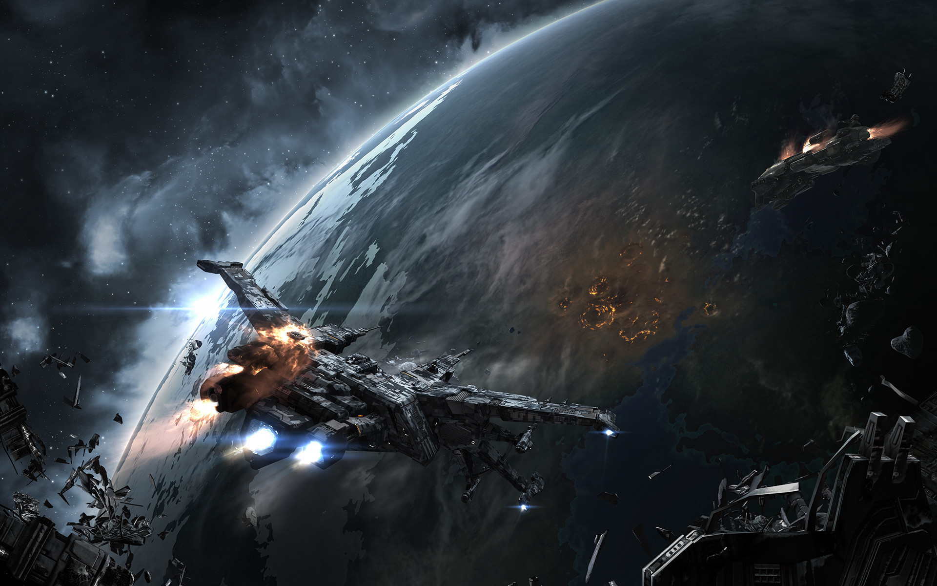 Eve Online 14363 
 Data Src Download Eve Online Wallpaper - Sci Fi Space Battle - HD Wallpaper 