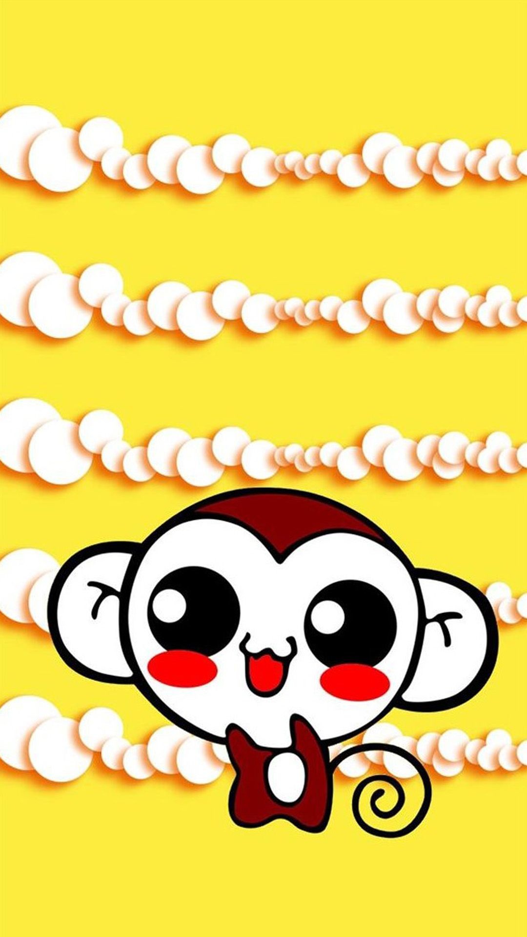 Cute Sweet Hippie Monkey Iphone 6 Wallpaper Download - Cute Iphone Wallpapers Monkey - HD Wallpaper 