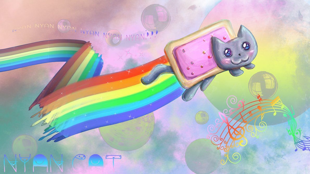 Nyan Cat Laptop Background - HD Wallpaper 