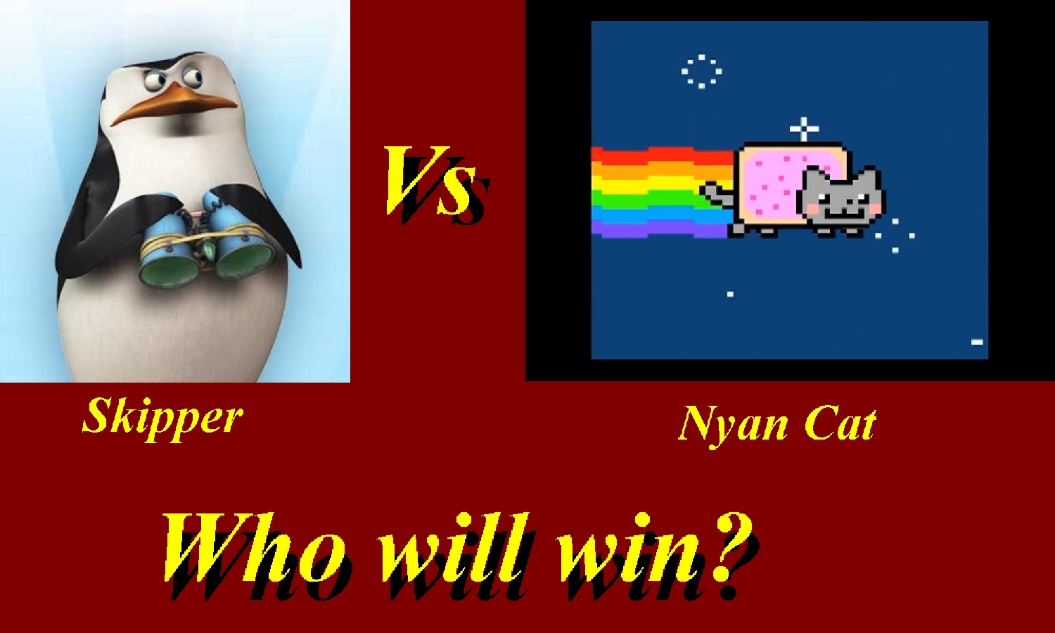 Skipper Meets Nyan Cat - Graphic Design - HD Wallpaper 