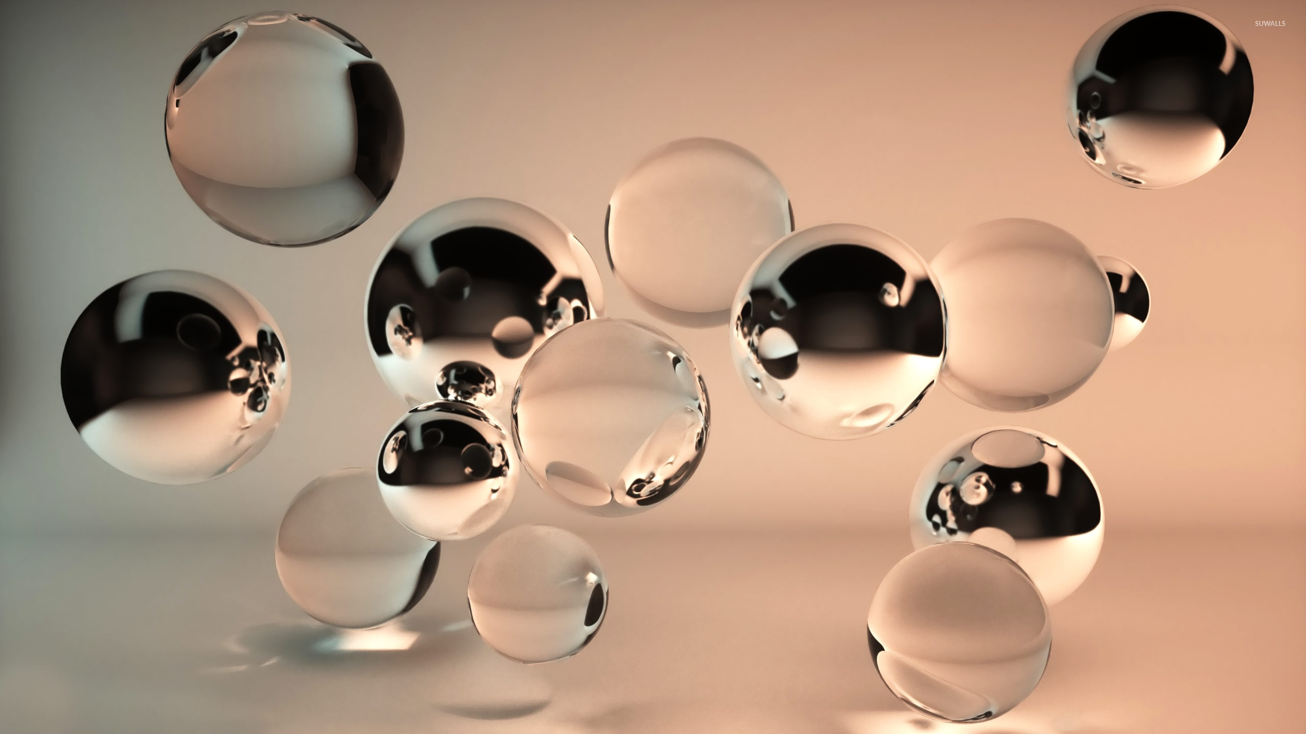 3d Wallpaper Bubbles - HD Wallpaper 
