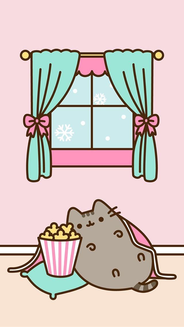 Cute Pusheen Cat - HD Wallpaper 