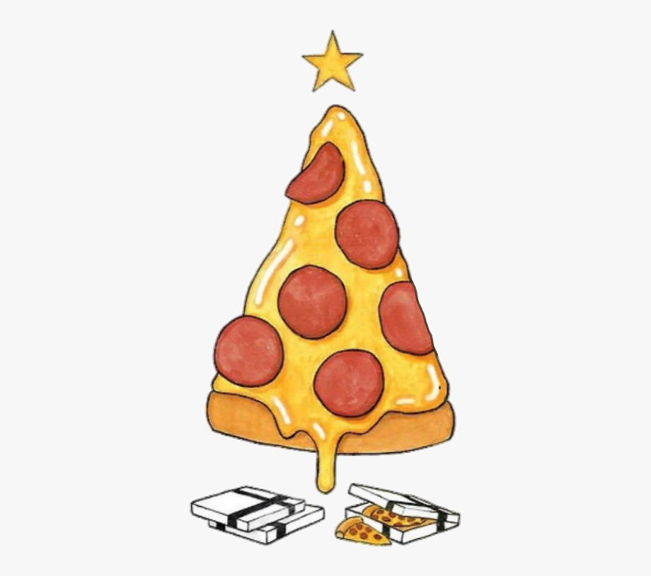 Pizza Clipart Christmas - Funny Christmas Wallpapers Iphone - HD Wallpaper 