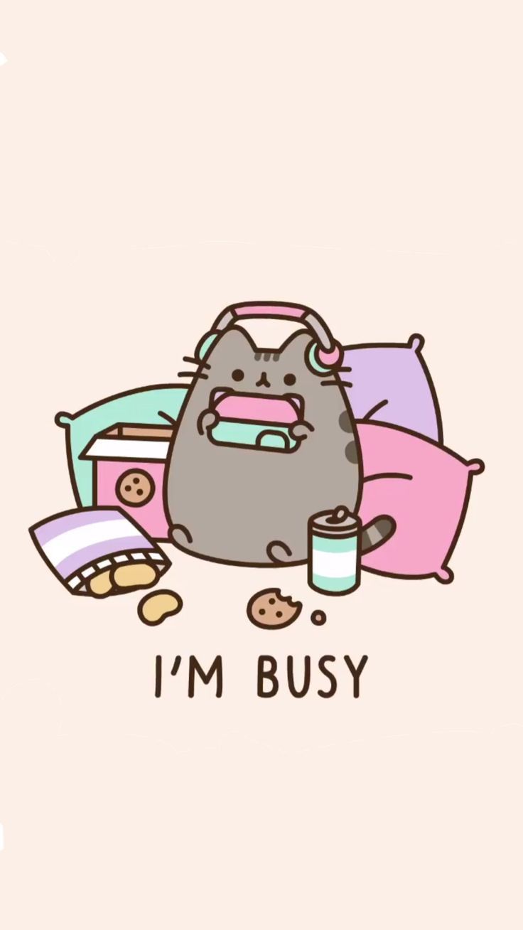 Pusheen Wallpaper Pusheen Gamer Wallpaper - Pastel Cute Kawaii Aesthetic - HD Wallpaper 