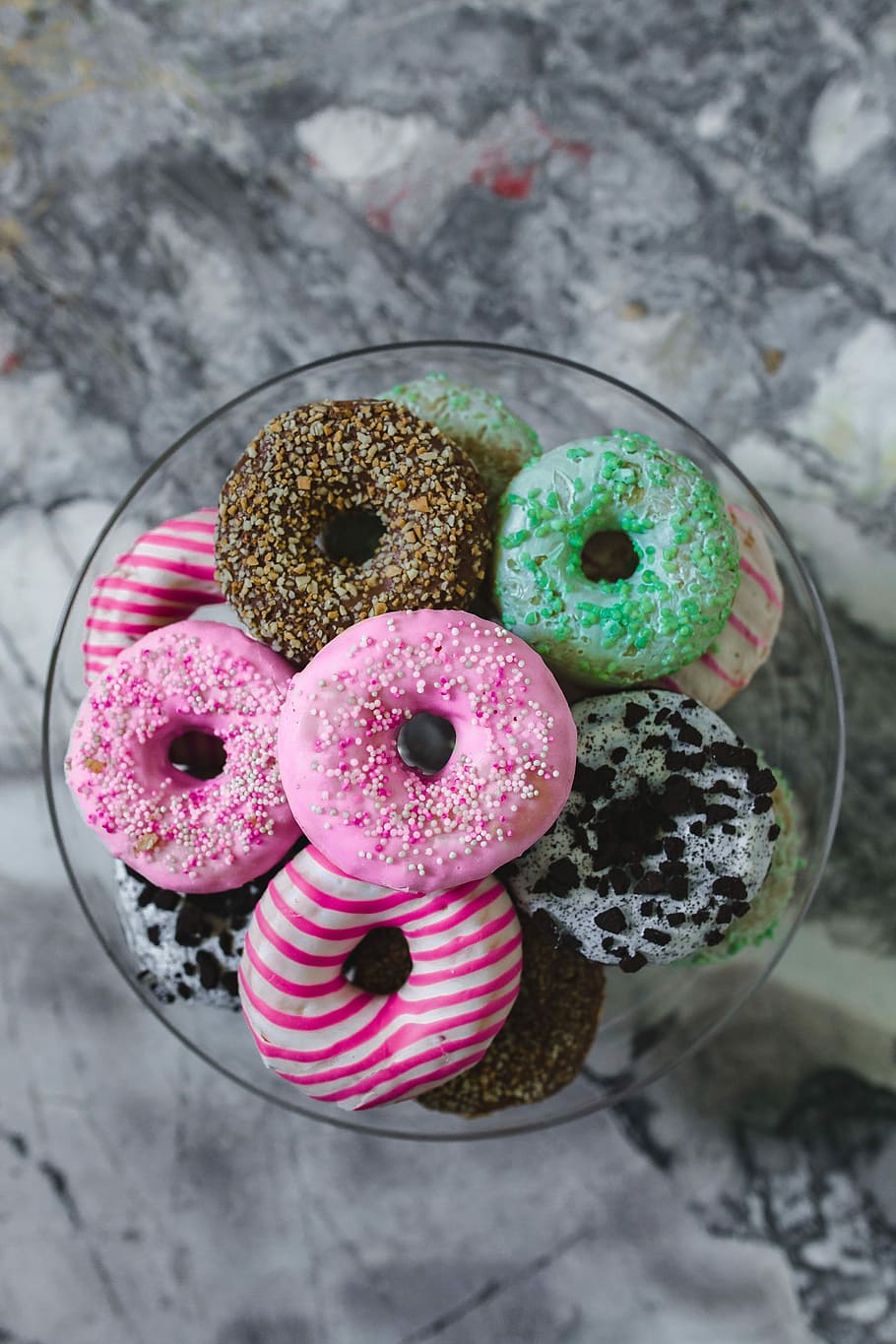 Colorful Donuts, Cute, Sweet, Tasty, Delicious, Baked, - Doughnut - HD Wallpaper 