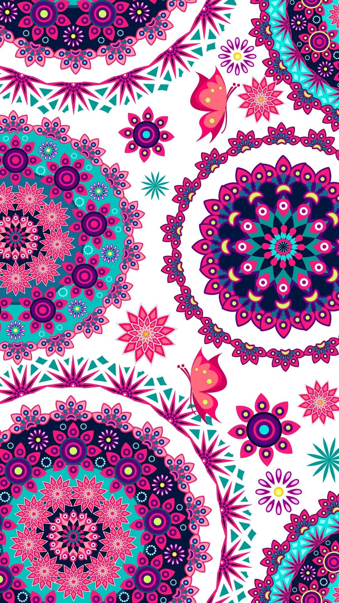 54 Pink Paisley Wallpapers On Wallpaperplay - Iphone Wallpaper Hippie - HD Wallpaper 