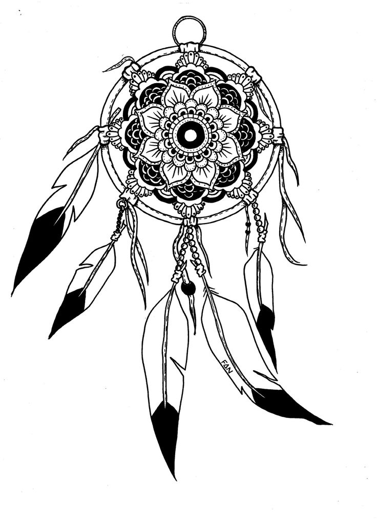 Tipi Dream Catcher, Dream Catcher - Dream Catcher Mandala Sketch - HD Wallpaper 