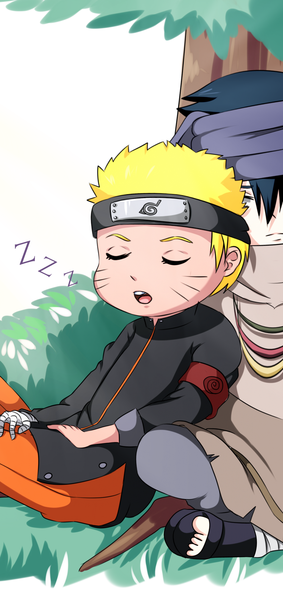 Uchiha Sasuke, Uzumaki Naruto, Cute, Chibi, Friends - Cute Naruto Wallpaper Iphone - HD Wallpaper 