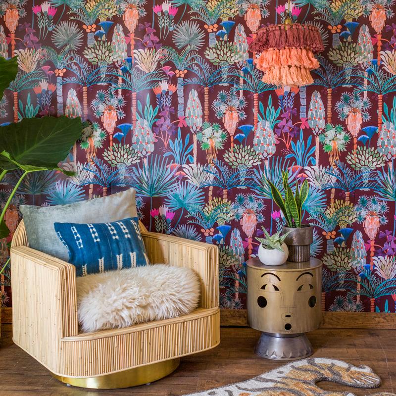 Justina Blakeney S New Wallpaper Collection Is All - Jungalow - HD Wallpaper 