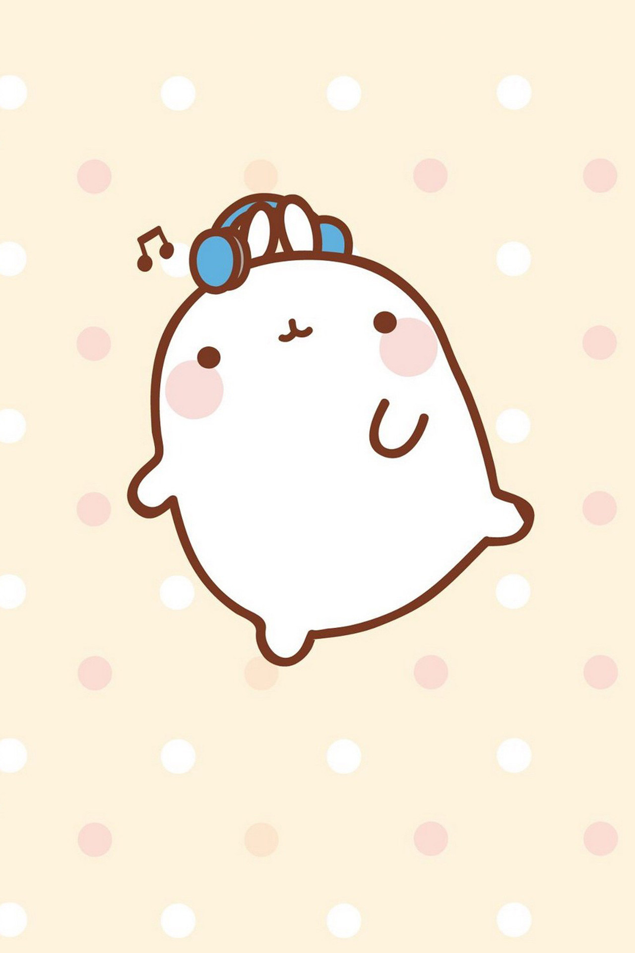 Wallpaper Molang Galaxynote2 06 1,280ã1,920í½ì - Molang Transparent Molang Png - HD Wallpaper 