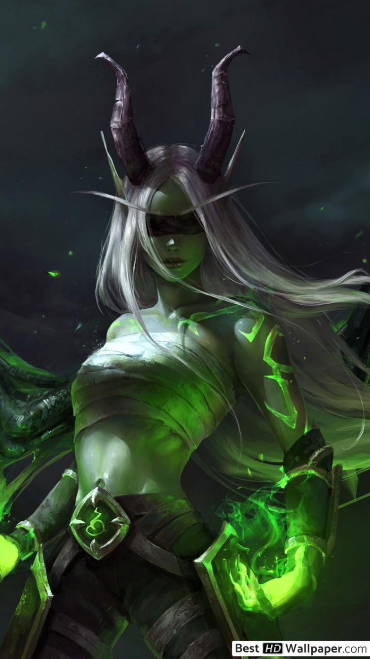 Demon Hunter Wow Female - HD Wallpaper 