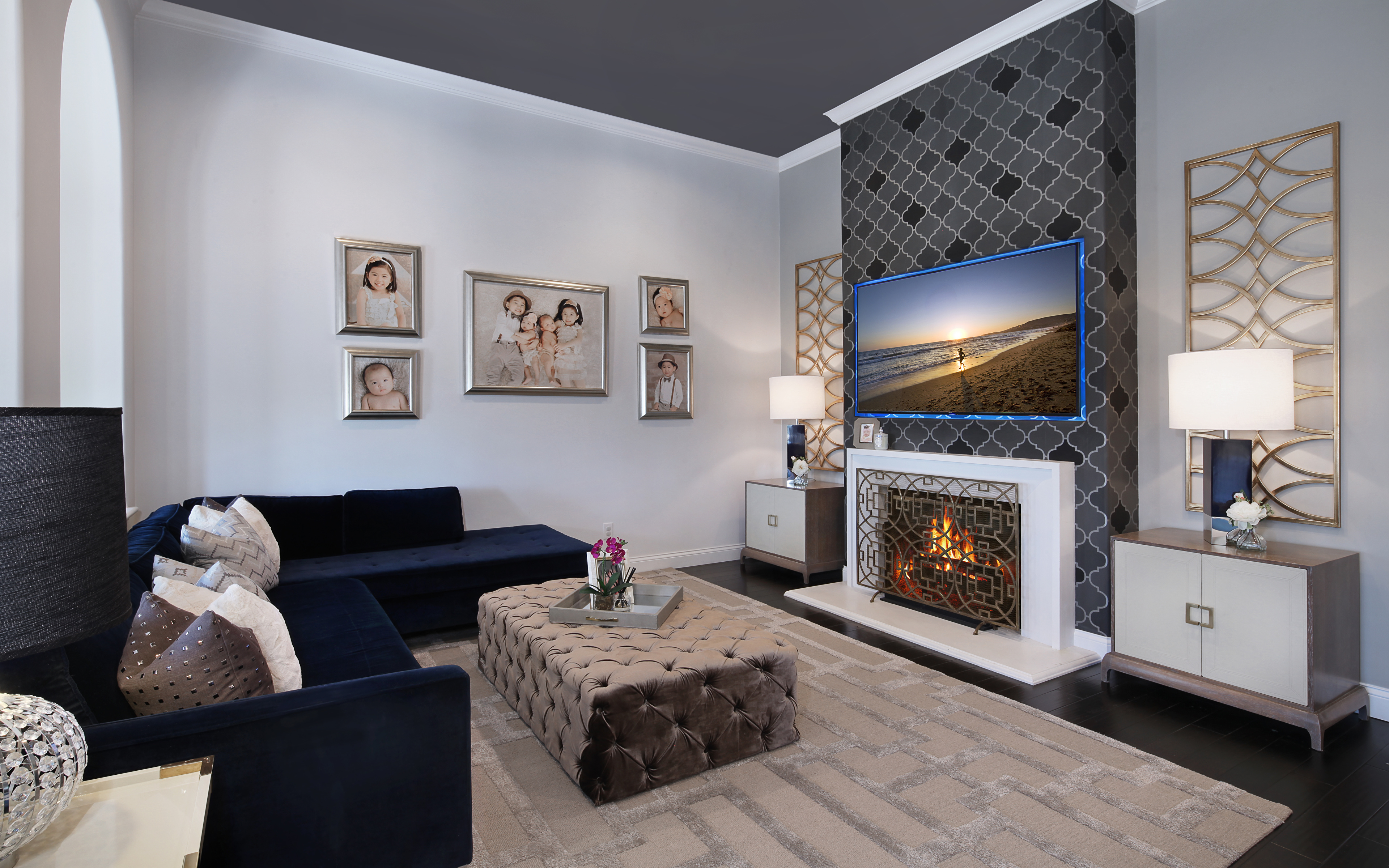 Ковер В Гостинной Интерьер - HD Wallpaper 