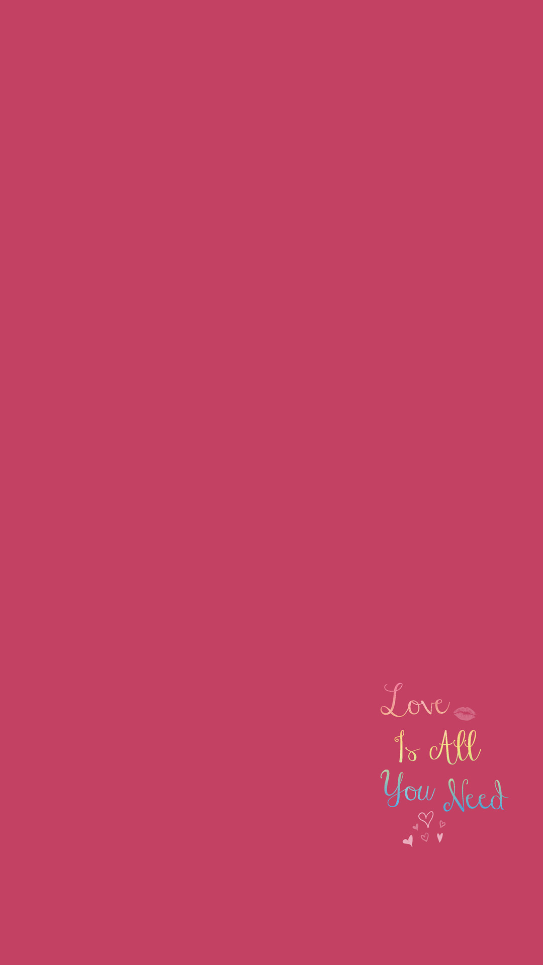 Quote Love Lips Rouge Iphone Wallpaper Pink Home Screen - Iphone X Wallpaper Quotes - HD Wallpaper 