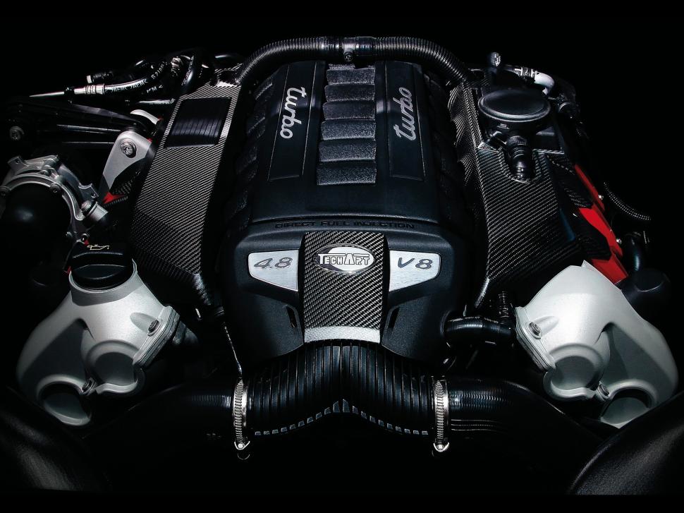 Porsche Turbo V-8 Engine Carbon Fiber Hd Wallpaper,cars - Porsche Panamera Turbo Power Kit - HD Wallpaper 