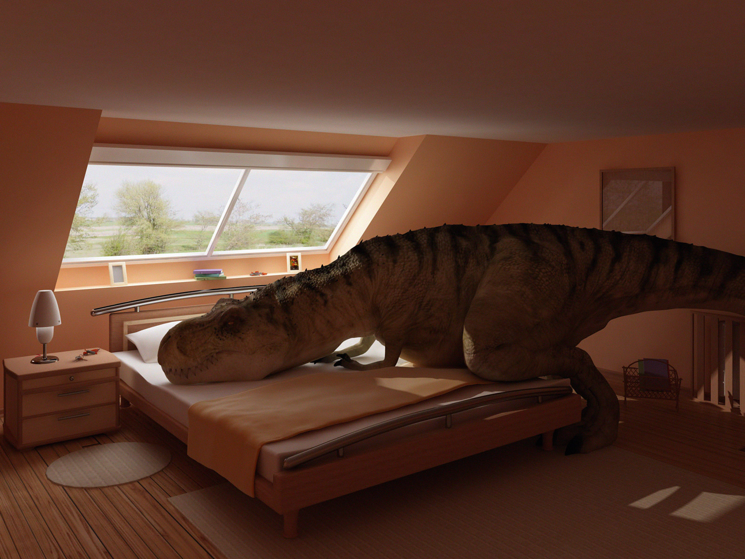 Wild Animals Beds T Rex Window Panes Dinosaur 867553 - Stupid Dinosaur - HD Wallpaper 