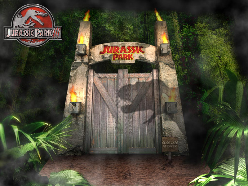 Jurassic Park Wallpaper - Jurassic Park Gate Gif - HD Wallpaper 