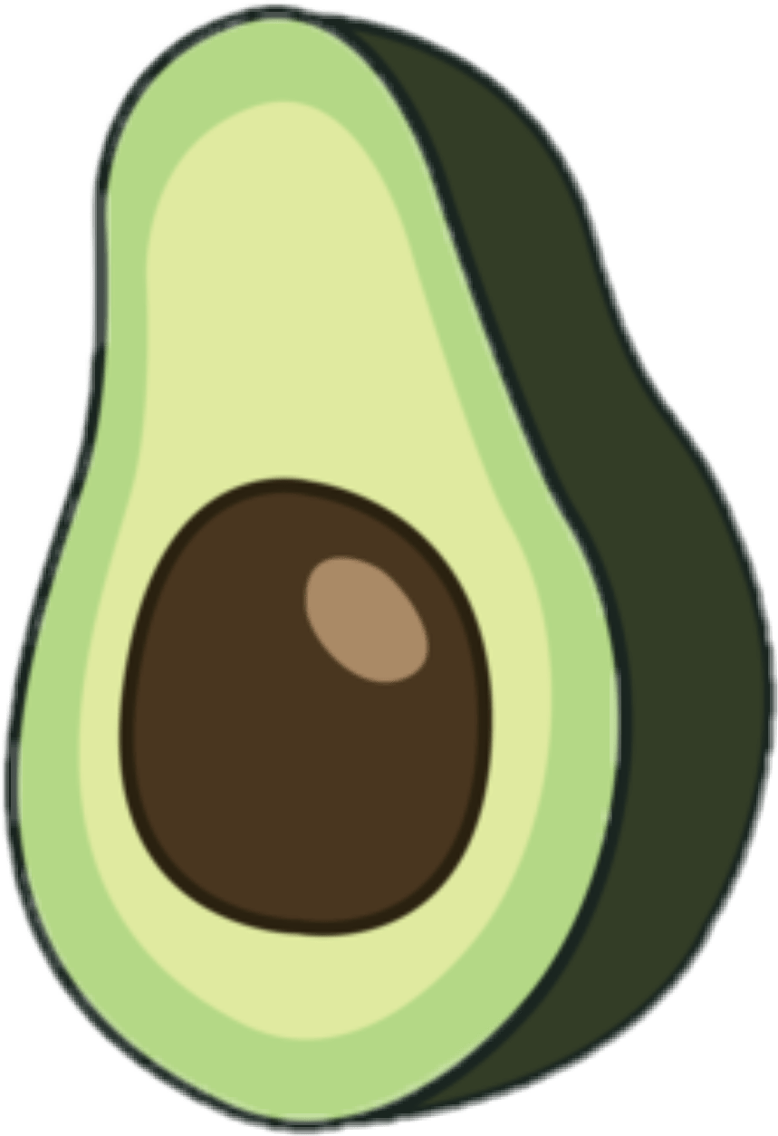 Transparent Avocado Wallpaper Tumblr - Aesthetic Avocado Png - HD Wallpaper 