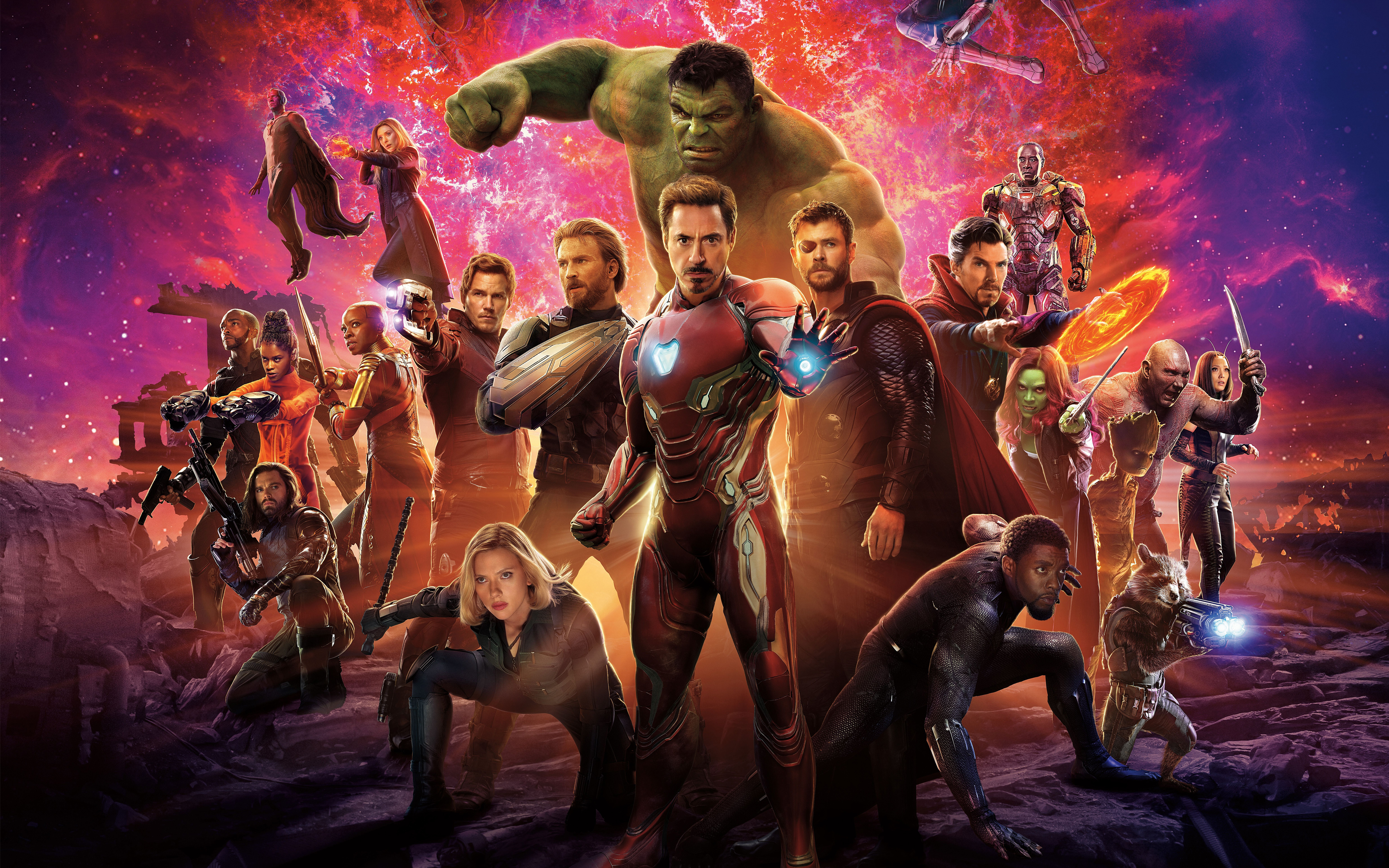 4k Ultra Hd Avengers - HD Wallpaper 