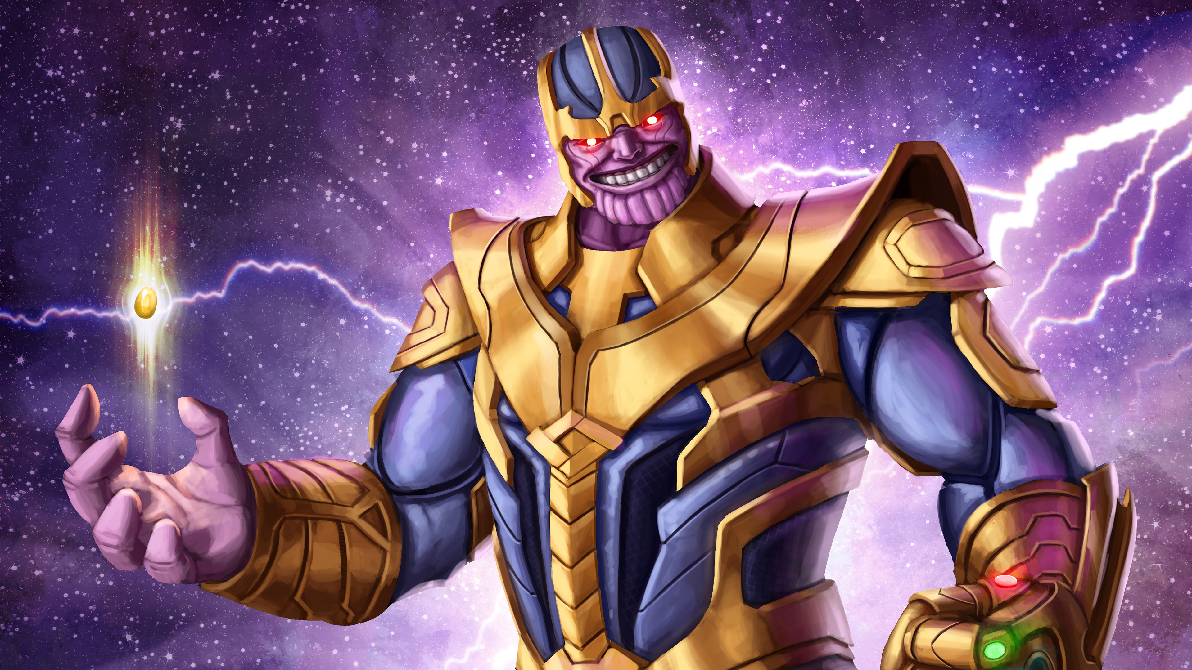 Thanos 4k Arts - Abyss Fondos De Pantalla 4k Thanos - HD Wallpaper 